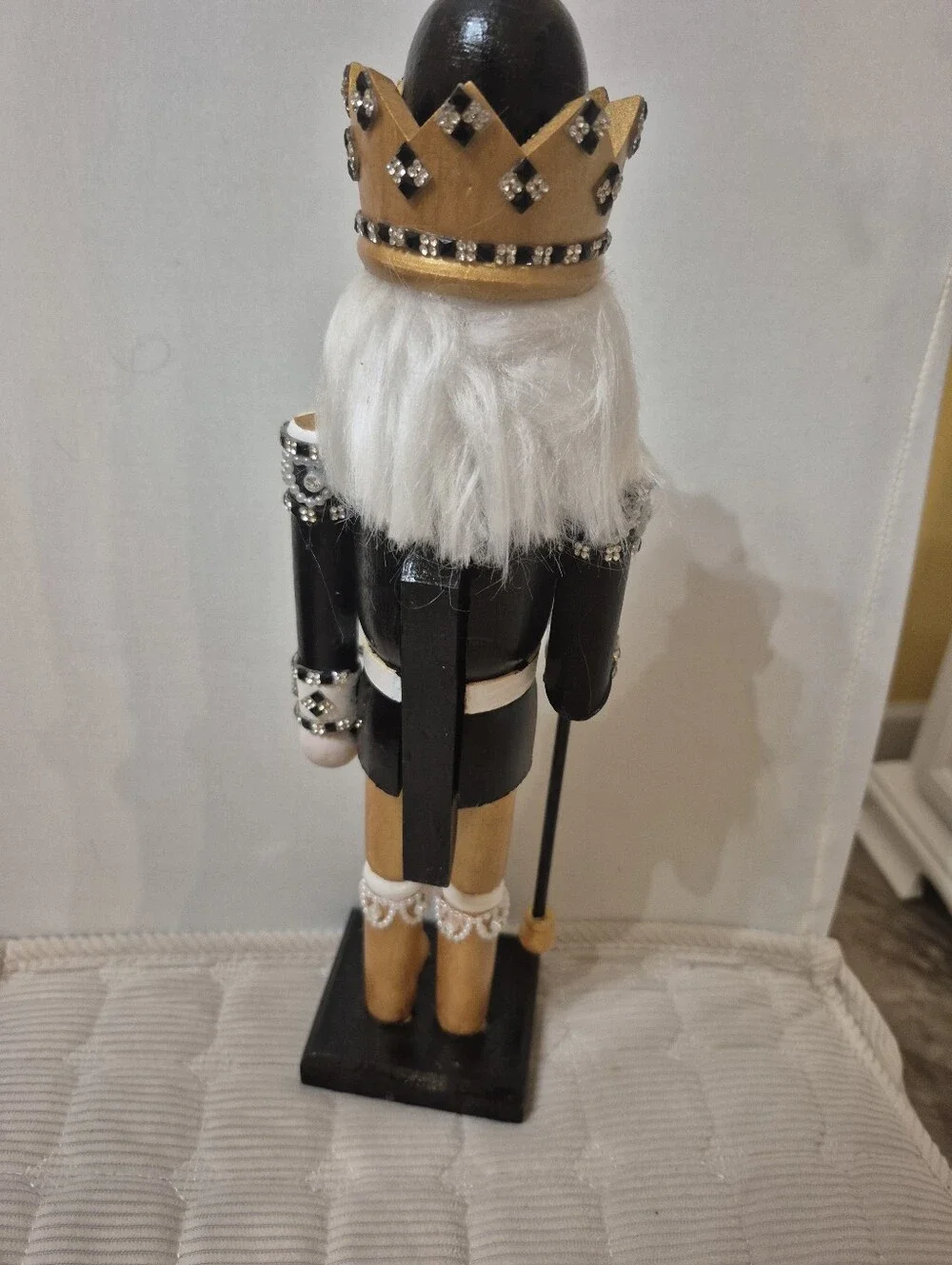 Black & Gold King Nutcracker Figurine